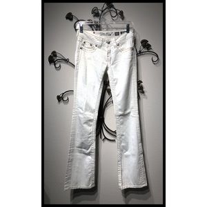 Miss Me Lightweight White Jeans